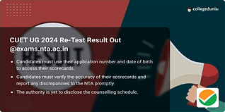 CUET UG 2024 Re-Test Result Out @exams.nta.ac.in, Get Direct Link Here